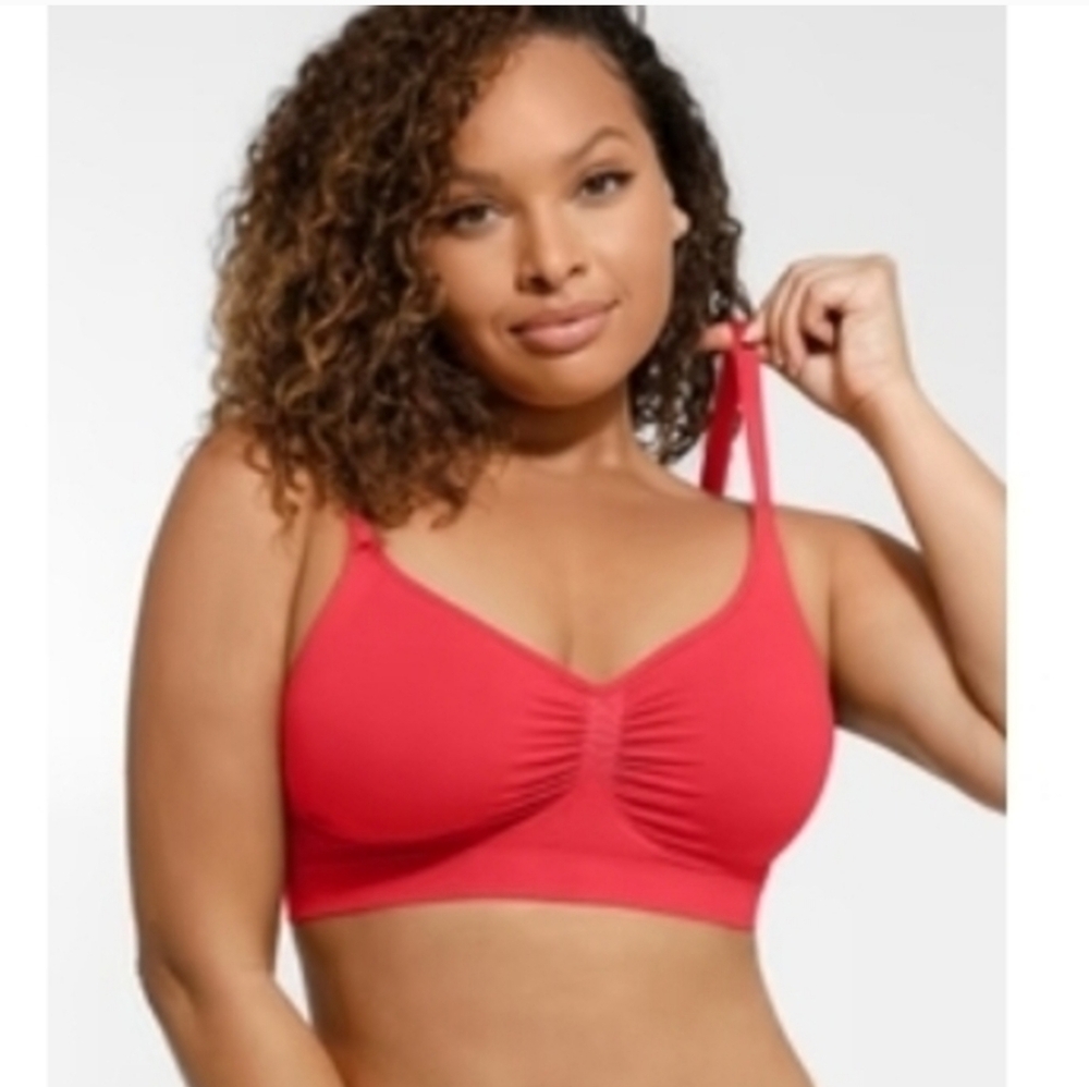 Feelingirl Red Stretch Comfort Bra